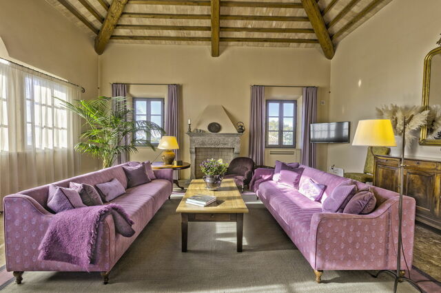 Podere D'Asso, Wohnzimmer