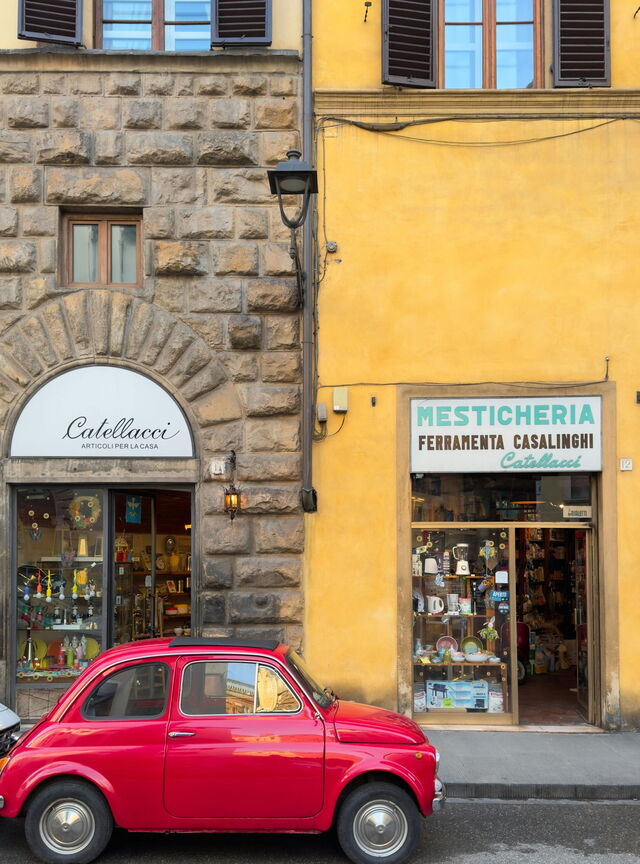 Eine Straße in Florenz