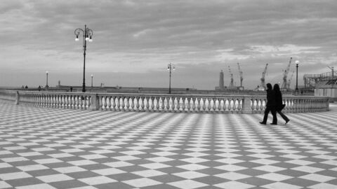 Terrazza Mascagni, schwarz und weiß