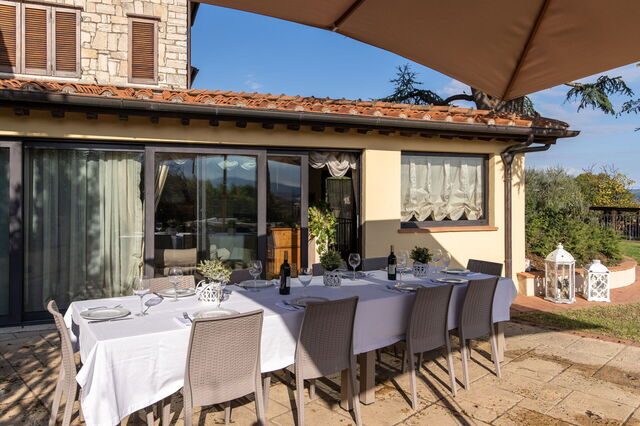Villa L'elsa schönes Landhaus, Terrasse