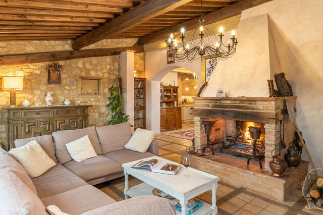 Villa L'elsa schönes Landhaus, Wohnzimmer