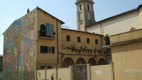 Harings Tuttomondo auf der Seite der S. Antonio in Pisa