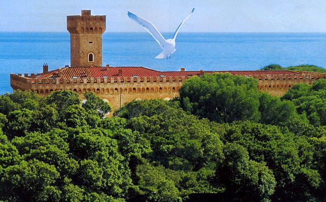 Ansicht der Burg Pasquini