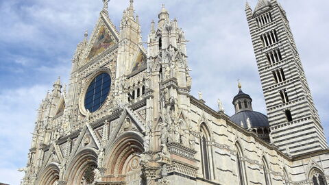 Die Fassaden des Duomo, Siena