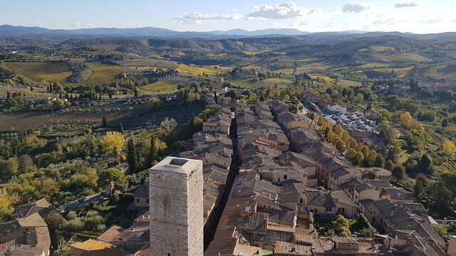 Aussicht auf San Gimignano