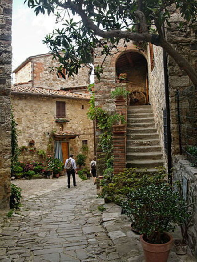 Straße in Montefioralle