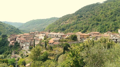 Die Stadt Casola in Lunigiana