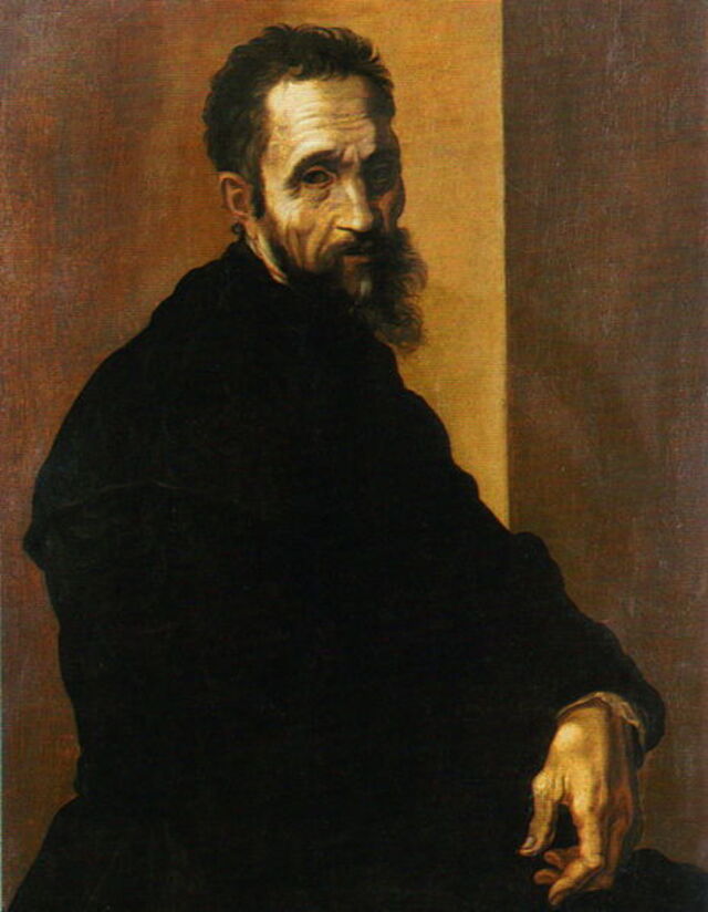 Portrait des Michelangelo von Jacopino de Conte
