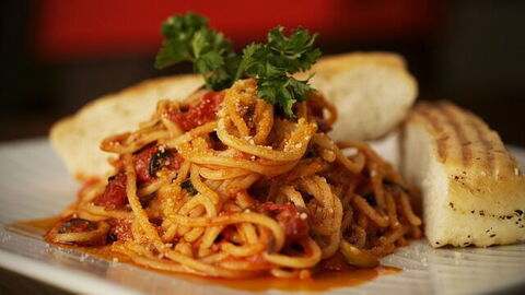 Teller mit Pasta