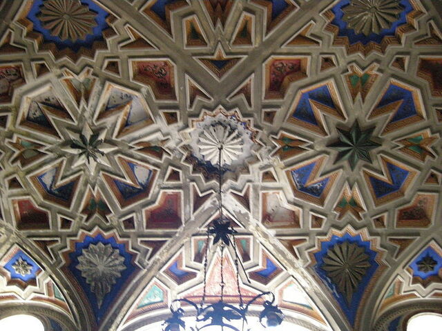 Schloss Sammezzano Beispiel eines Deckenbildes