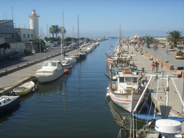 Der Burlamacca Kanal in Viareggio