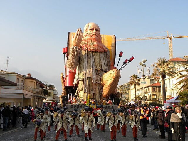 Der populäre Karneval von Viareggio