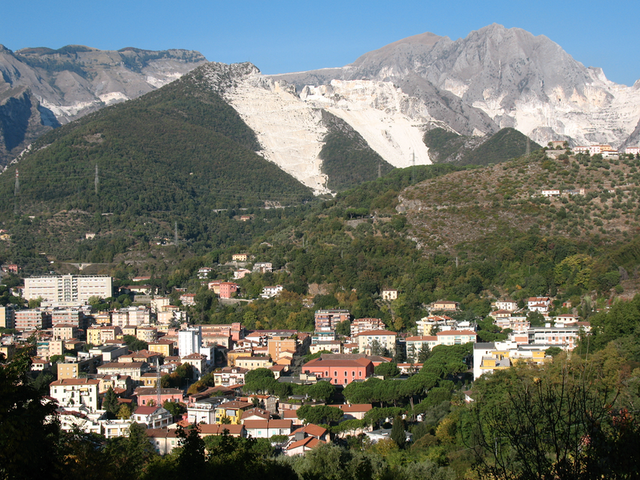 Die Ortschaft Carrara