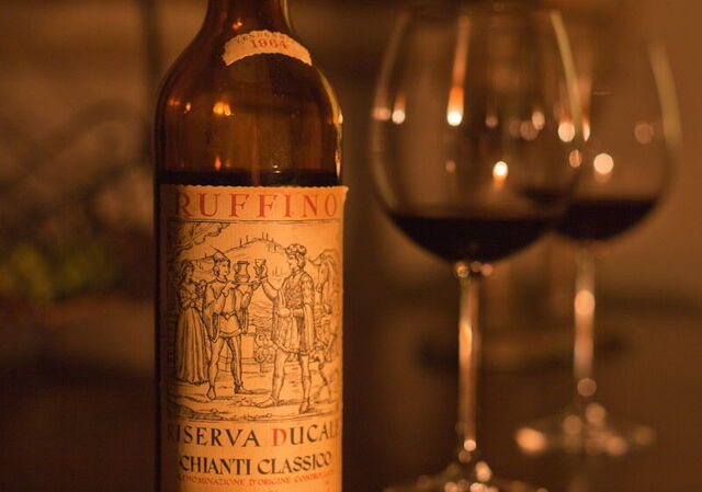 Gläser mit Chianti Classico