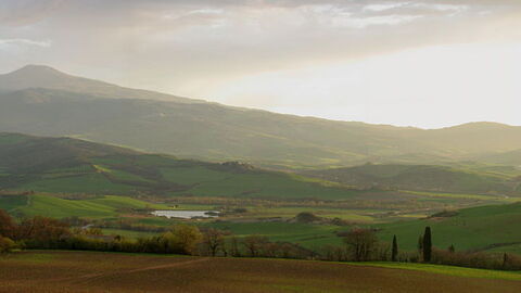 Blick auf das Val d'Orcia