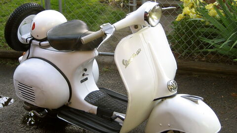 Eine der beliebten Vespas