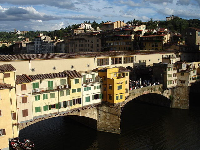 Nahaufnahme der Ponte Vecchio
