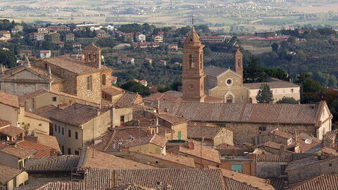 Luftaufnahme von Montepulciano