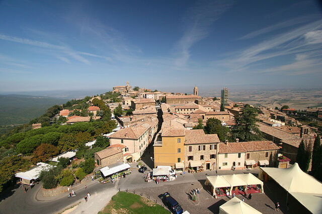 Blick von der Montalcino Burg