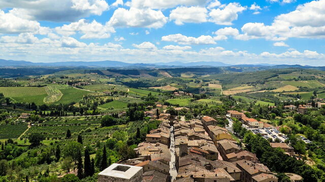 San Gimignano, Ausblick