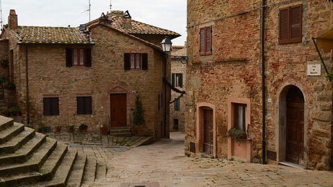 Straße in Monticchiello