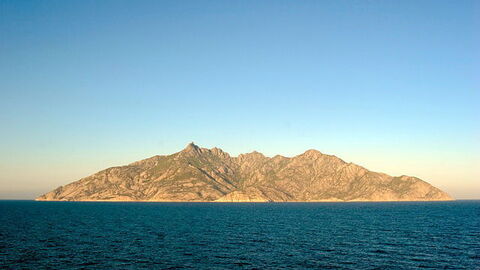 Ansicht der Insel Montecristo