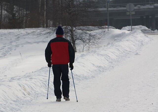 Nordic Walking im Schnee