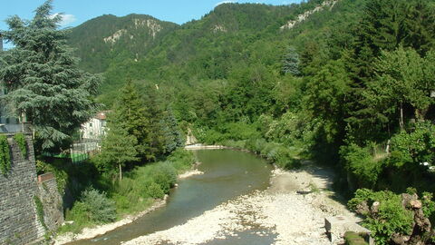 Lamone Fluß bei Marradi