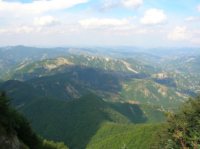 Aussicht von dem Casentinesi Nationalpark