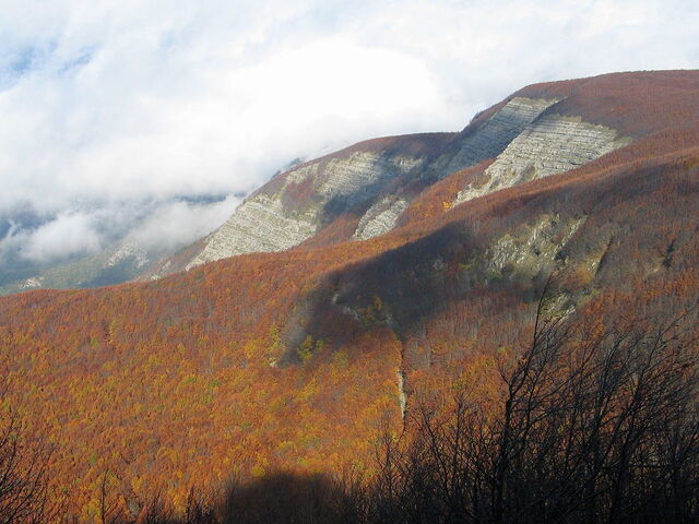 Berge in dem Casentinesi Nationalpark