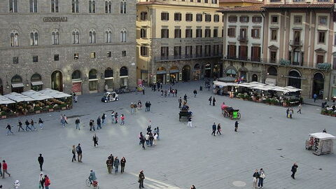 Die Piazza della Signoria in Florenz