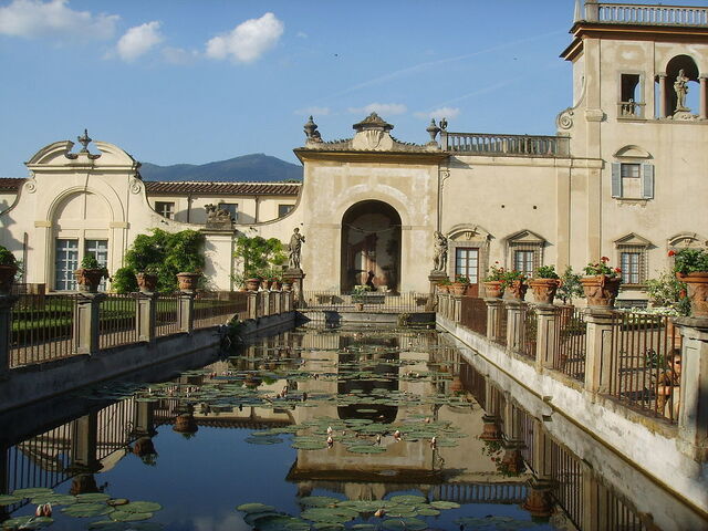 Fischteich der Villa Guicciardini Corsi Salviati