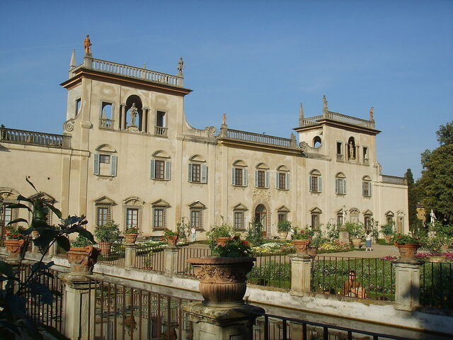 Gartenfassade der Villa Guicciardini Corsi Salviati