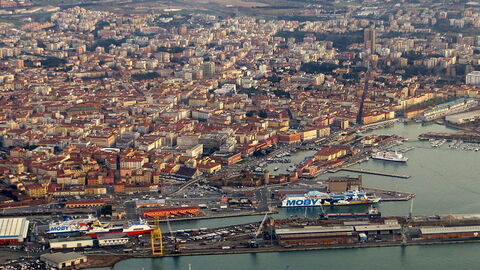 Blick über Livorno
