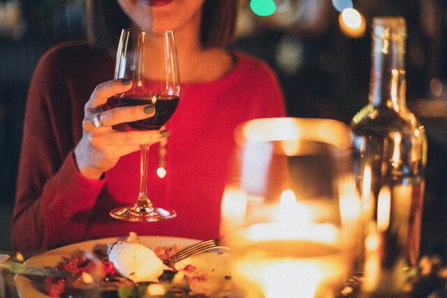 Wein trinken