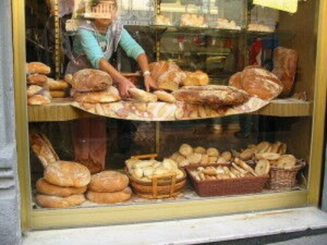 Schaufenster einer Bäckerei
