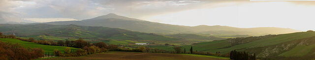 Aussicht auf das Val d'Orcia