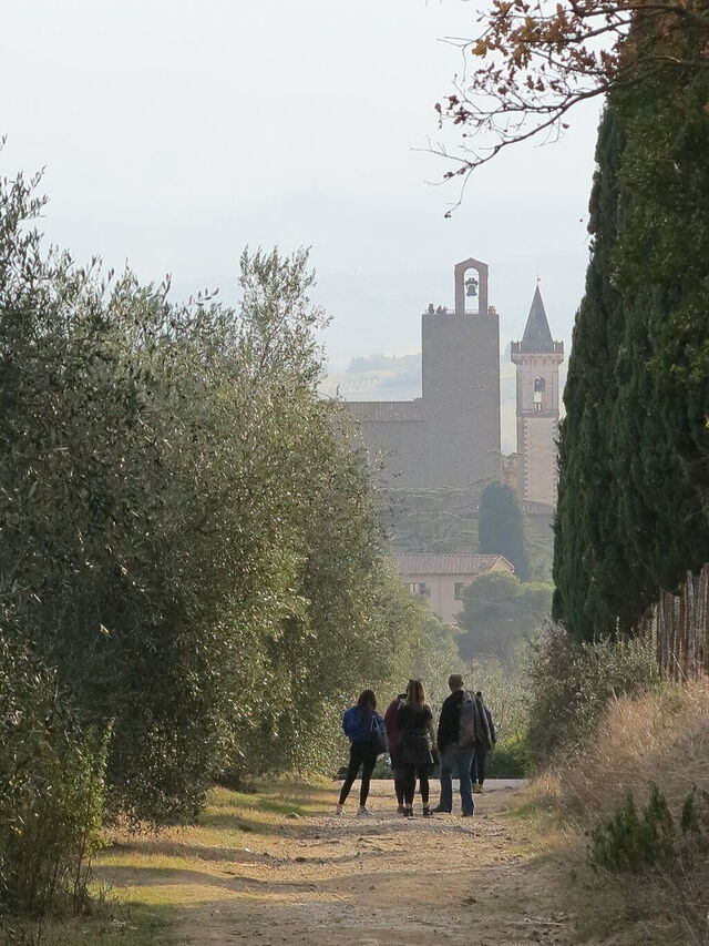 Spazieren in Vinci