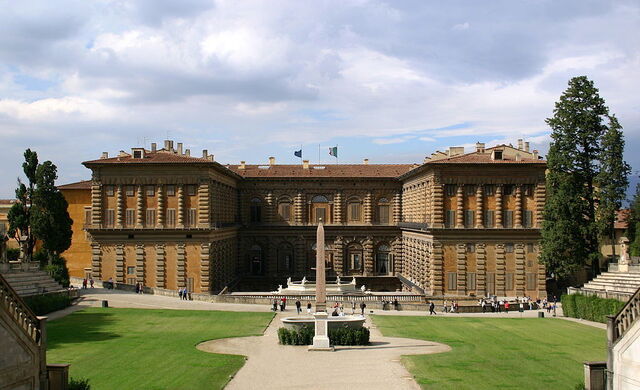 Palazzo Pitti und Teil der Boboli Gärten
