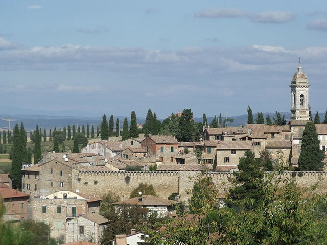 Blick auf San Quirico d'Orcia