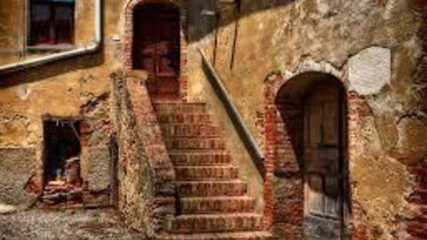 Alte Treppe in Toiano