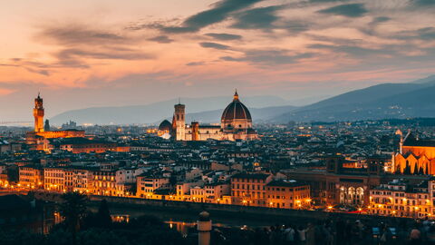 Florenz bei Sonnenuntergang