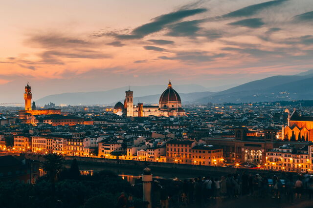 Florenz bei Sonnenuntergang