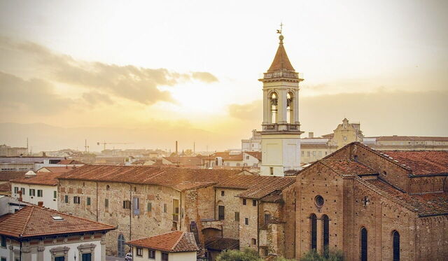 Sonnenuntergang über Prato