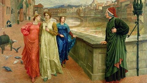 Henry Holiday, Dante trifft Beatrice