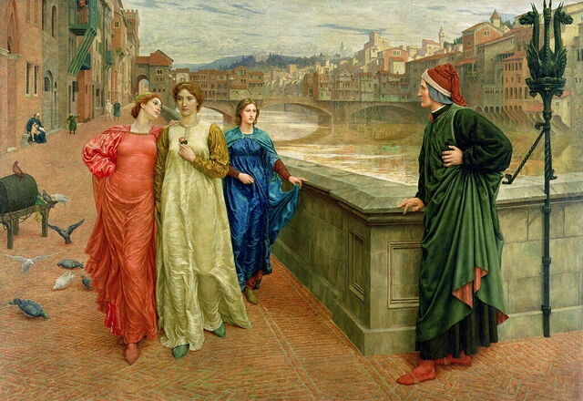 Henry Holiday, Dante trifft Beatrice