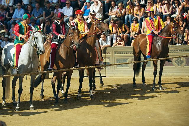 Startlinie des Palio