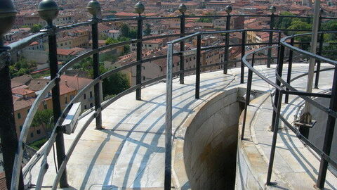 Blick vom schiefen Turm von Pisa