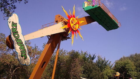 Eine Fahrattraktion im Cavallino Matto