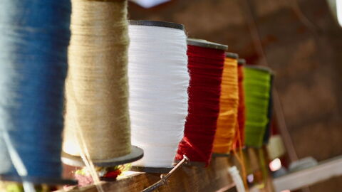 Bunte Wolle